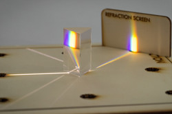 Lab Light Board - Strahlengang mit Prisma